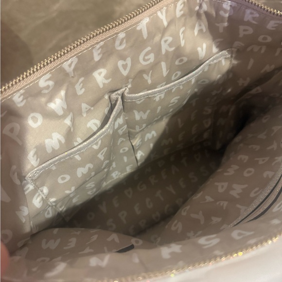 Aimee Kestenberg Shimmering Cream Shoulder Bag - Picture 10 of 13